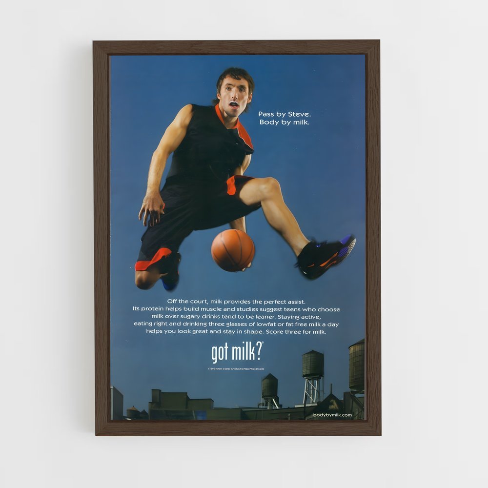 Poster Steve nash marquer – affiche Basketball (vue 5)
